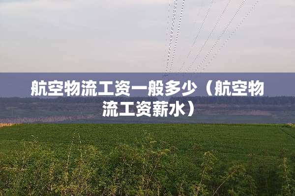 航空物流工资一般多少（航空物流工资薪水）