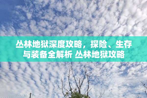 丛林地狱深度攻略,探险、生存与装备全解析 丛林地狱攻略 丛林地狱深度攻略,探险、生存与装备全解析 丛林地狱攻略