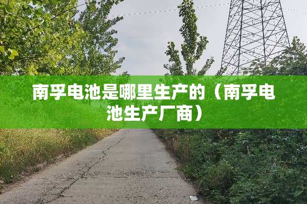 南孚电池是哪里生产的(南孚电池生产厂商) 南孚电池是哪里生产的(南孚电池生产厂商)