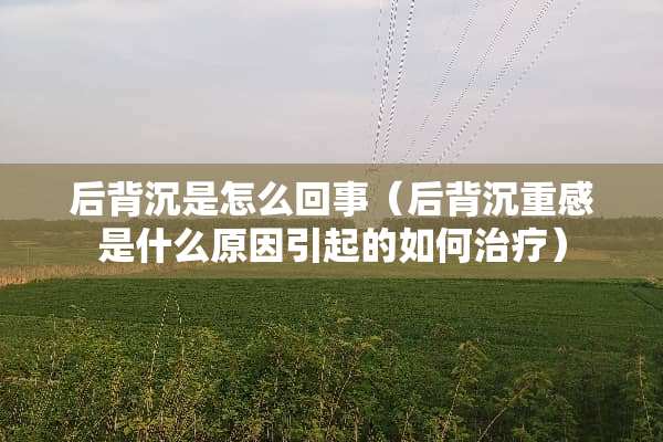 后背沉是怎么回事(后背沉重感是什么原因引起的如何治疗) 后背沉是怎么回事(后背沉重感是什么原因引起的如何治疗)