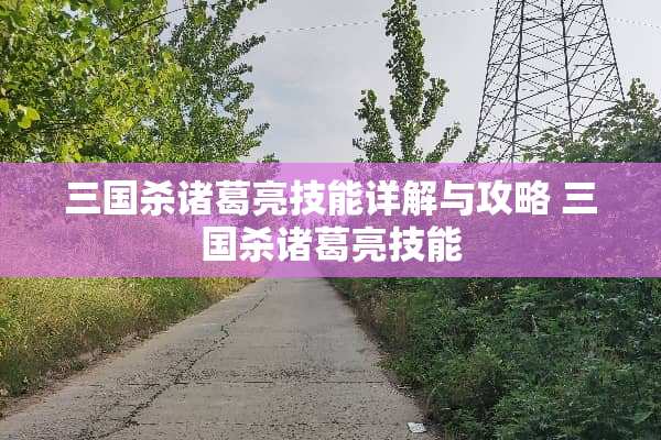三国杀诸葛亮技能详解与攻略 三国杀诸葛亮技能 三国杀诸葛亮技能详解与攻略 三国杀诸葛亮技能