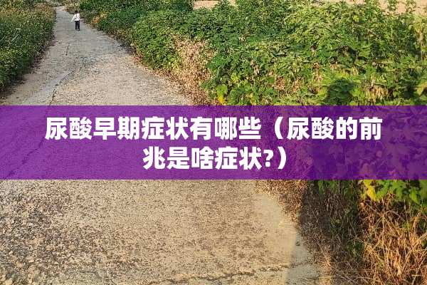 尿酸早期症状有哪些(尿酸的前兆是啥症状?) 尿酸早期症状有哪些(尿酸的前兆是啥症状?)