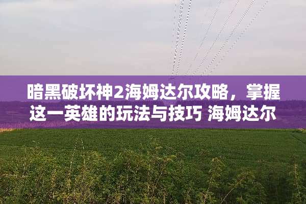 暗黑破坏神2海姆达尔攻略,掌握这一英雄的玩法与技巧 海姆达尔攻略 暗黑破坏神2海姆达尔攻略,掌握这一英雄的玩法与技巧 海姆达尔攻略