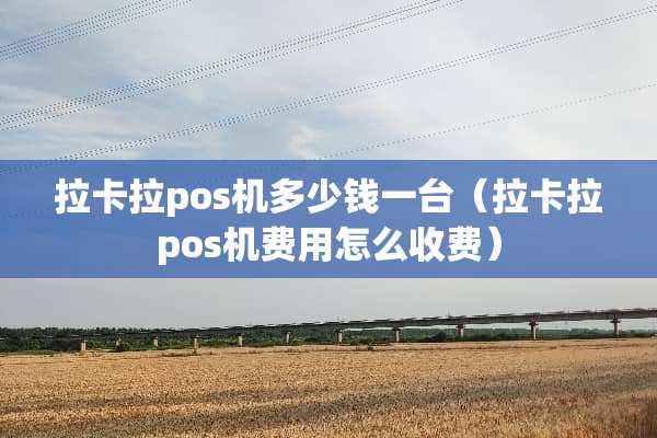 拉卡拉pos机多少钱一台（拉卡拉pos机费用怎么收费）