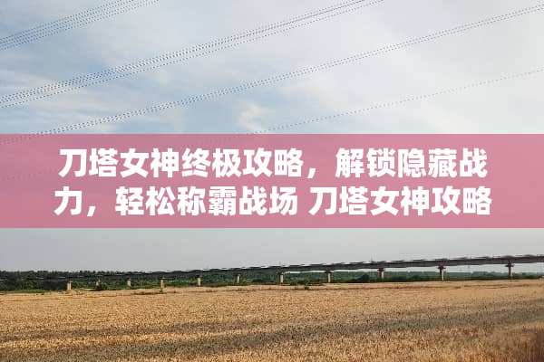 刀塔女神终极攻略，解锁隐藏战力，轻松称霸战场 刀塔女神攻略