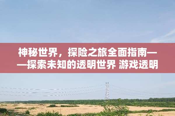 神秘世界，探险之旅全面指南——探索未知的透明世界 游戏透明世界攻略