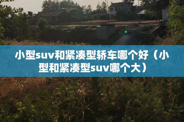 小型suv和紧凑型轿车哪个好（小型和紧凑型suv哪个大）