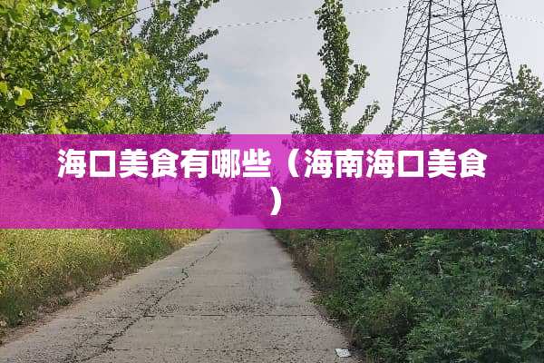 海口美食有哪些（海南海口美食）