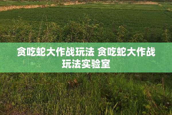 贪吃蛇大作战玩法 贪吃蛇大作战玩法实验室