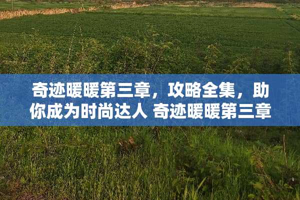 奇迹暖暖第三章，攻略全集，助你成为时尚达人 奇迹暖暖第三章攻略