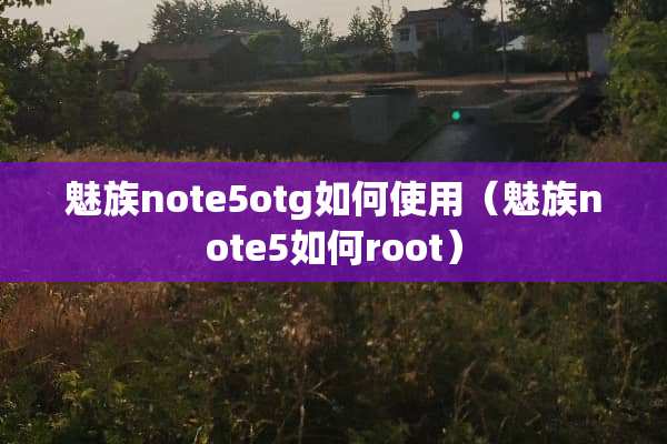 魅族note5otg如何使用（魅族note5如何root）