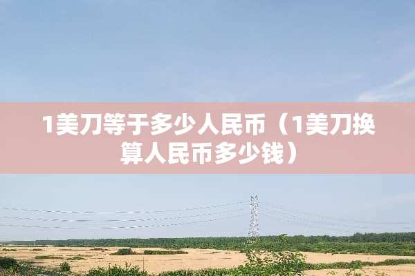 1美刀等于多少人民币（1美刀换算人民币多少钱）