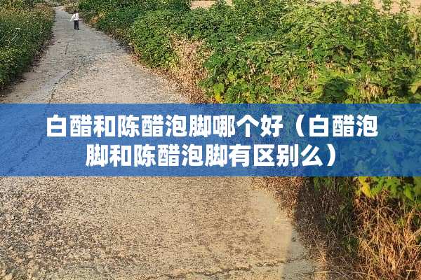 白醋和陈醋泡脚哪个好（白醋泡脚和陈醋泡脚有区别么）