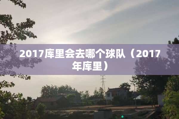 2017库里会去哪个球队（2017年库里）