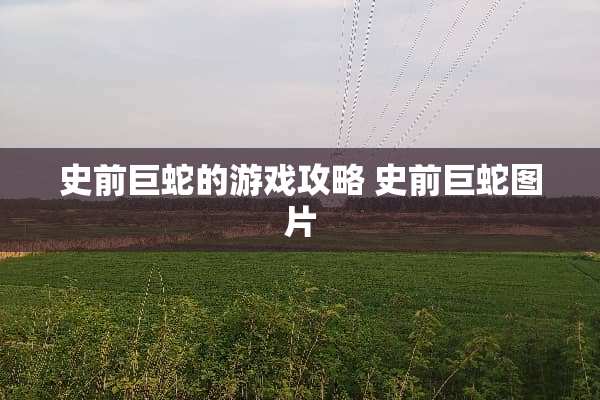 史前巨蛇的游戏攻略 史前巨蛇图片 史前巨蛇的游戏攻略 史前巨蛇图片