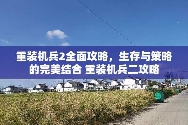 重装机兵2全面攻略，生存与策略的完美结合 重装机兵二攻略