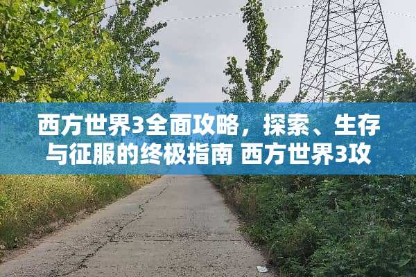西方世界3全面攻略，探索、生存与征服的终极指南 西方世界3攻略