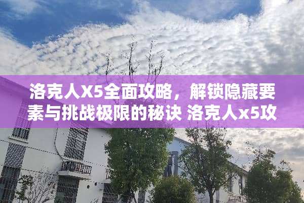 洛克人X5全面攻略，解锁隐藏要素与挑战极限的秘诀 洛克人x5攻略