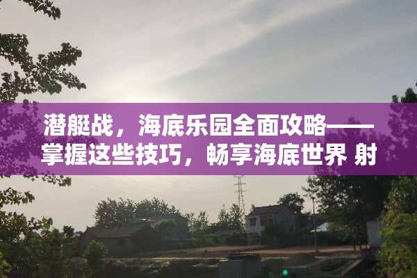 潜艇战，海底乐园全面攻略——掌握这些技巧，畅享海底世界 射击游戏海底乐园攻略