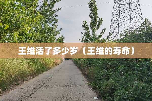 王维活了多少岁（王维的寿命）