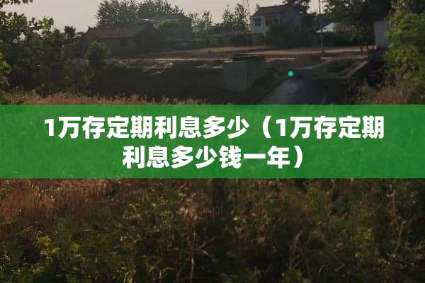 1万存定期利息多少(1万存定期利息多少钱一年) 1万存定期利息多少(1万存定期利息多少钱一年)