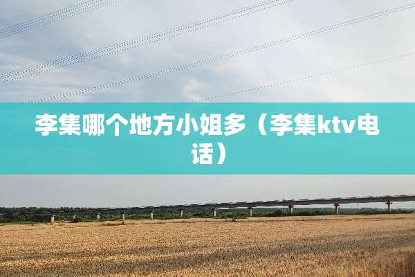 李集哪个地方小姐多（李集ktv电话）