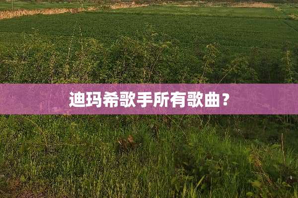 迪玛希歌手所有歌曲？