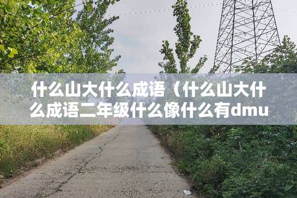 什么山大什么成语(什么山大什么成语二年级什么像什么有dmuousm) 什么山大什么成语(什么山大什么成语二年级什么像什么有dmuousm)