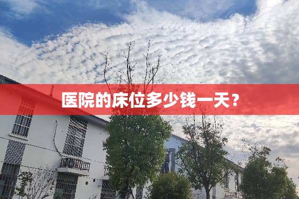 医院的床位多少钱一天？