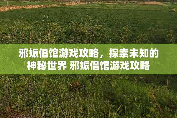 邪娠倡馆游戏攻略,探索未知的神秘世界 邪娠倡馆游戏攻略 邪娠倡馆游戏攻略,探索未知的神秘世界 邪娠倡馆游戏攻略