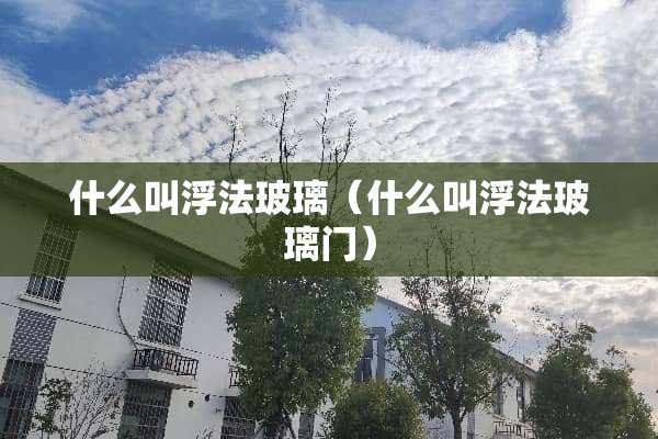 什么叫浮法玻璃(什么叫浮法玻璃门) 什么叫浮法玻璃(什么叫浮法玻璃门)