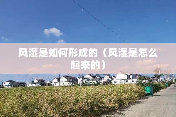 风湿是如何形成的(风湿是怎么起来的) 风湿是如何形成的(风湿是怎么起来的)