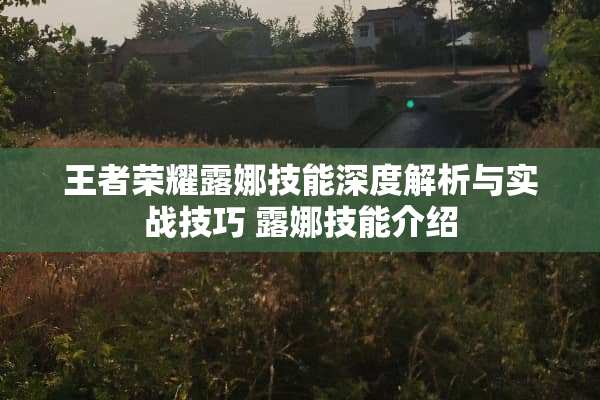 王者荣耀露娜技能深度解析与实战技巧 露娜技能介绍