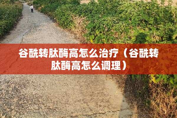 谷酰转肽酶高怎么治疗（谷酰转肽酶高怎么调理）