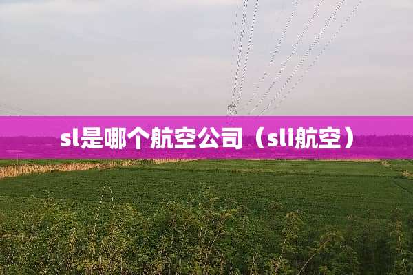 sl是哪个航空公司（sli航空）