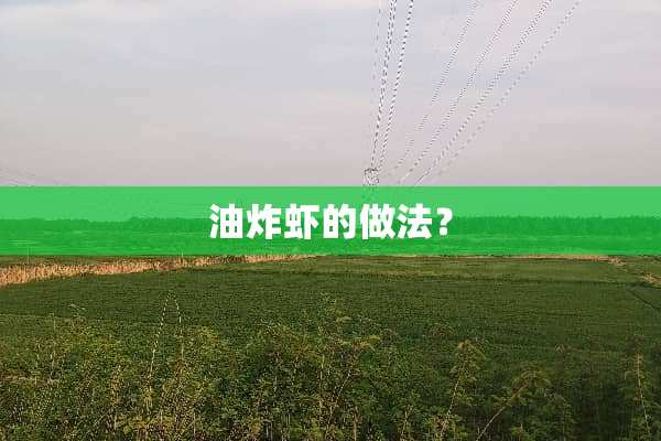 油炸虾的做法？