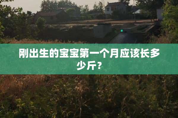 刚出生的宝宝第一个月应该长多少斤？