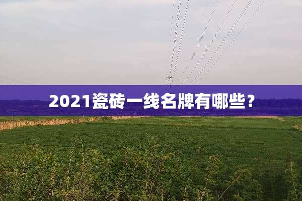 2021瓷砖一线名牌有哪些？