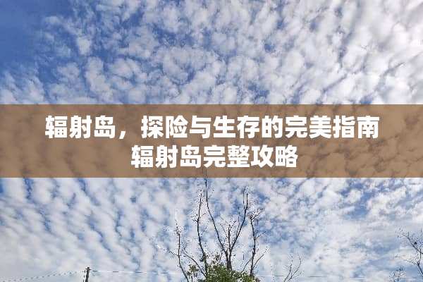 辐射岛，探险与生存的完美指南 辐射岛完整攻略