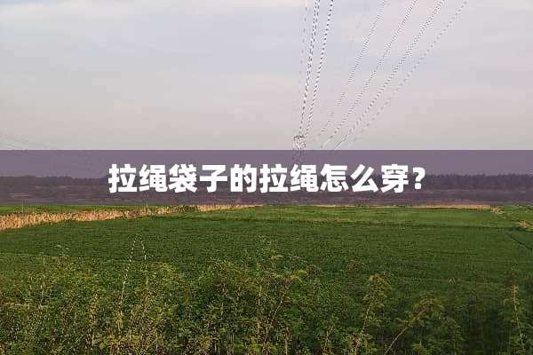 拉绳袋子的拉绳怎么穿？