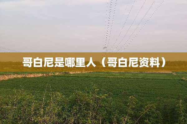 哥白尼是哪里人（哥白尼资料）