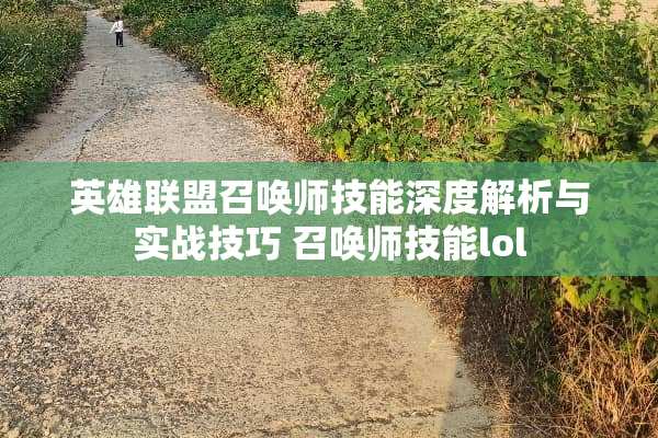 英雄联盟召唤师技能深度解析与实战技巧 召唤师技能lol