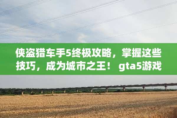 侠盗猎车手5终极攻略,掌握这些技巧,成为城市之王! gta5游戏攻略 侠盗猎车手5终极攻略,掌握这些技巧,成为城市之王! gta5游戏攻略