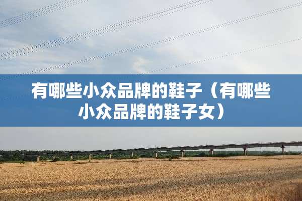 有哪些小众品牌的鞋子(有哪些小众品牌的鞋子女) 有哪些小众品牌的鞋子(有哪些小众品牌的鞋子女)