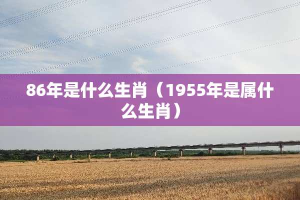 86年是什么生肖（1955年是属什么生肖）