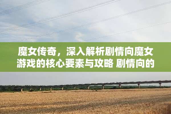 魔女传奇，深入解析剧情向魔女游戏的核心要素与攻略 剧情向的魔女游戏攻略