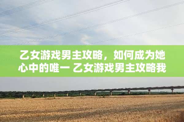 乙女游戏男主攻略，如何成为她心中的唯一 乙女游戏男主攻略我