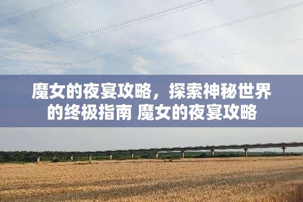 魔女的夜宴攻略，探索神秘世界的终极指南 魔女的夜宴攻略