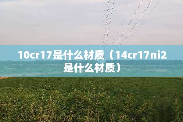 10cr17是什么材质（14cr17ni2是什么材质）