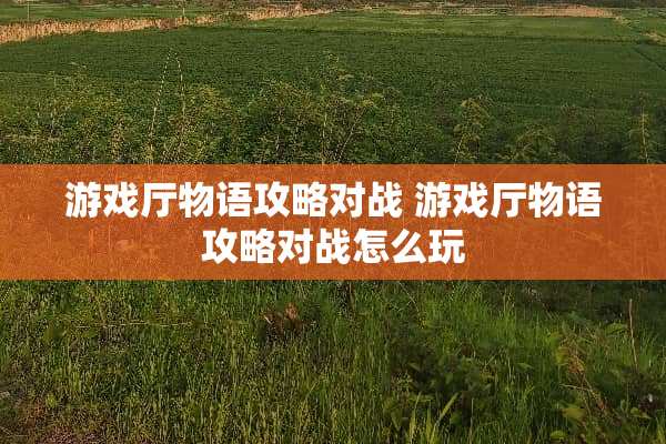 游戏厅物语攻略对战 游戏厅物语攻略对战怎么玩 游戏厅物语攻略对战 游戏厅物语攻略对战怎么玩